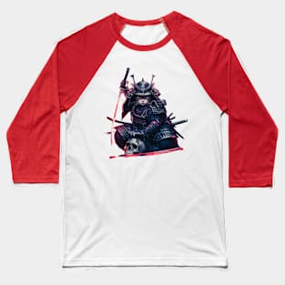 Samurai Cat Baseball T-Shirt